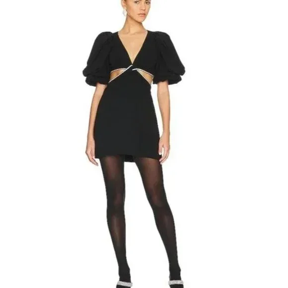 A.L.C. Hazel Cut-Out Puff Sleeve Mini Dress
